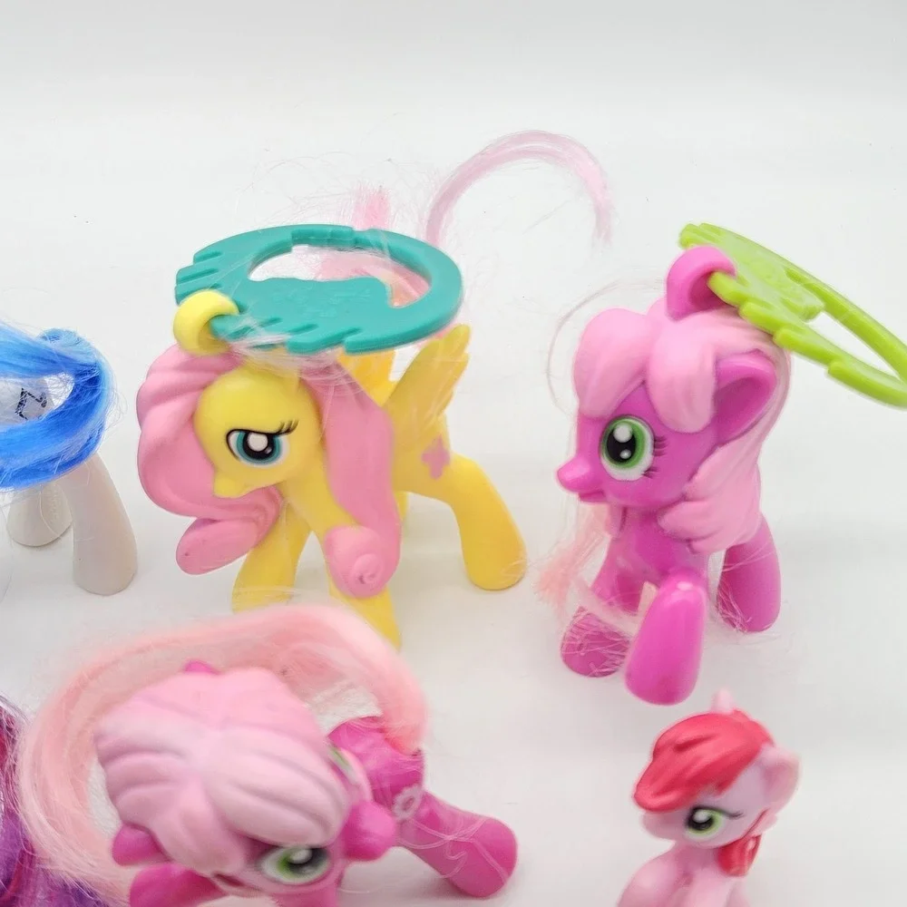Lot of 10 My Little Pony Figures Blind Bag Mini Hair Ponies Hasbro MLP Lot